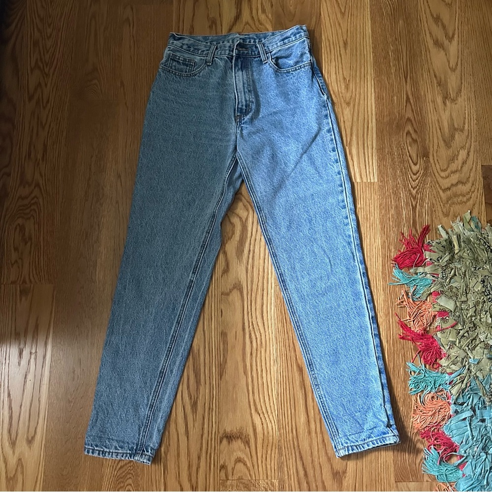 John Galt Brandy Melville Light Blue Straight Leg Jean